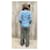 Giacca Givenchy blu in cotone e lino  - vista 2