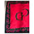 Foulard in Seta Dior Rosso e Nero Logo CD - vista 9