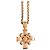 Collana pendente croce Chanel dorata D'oro