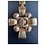 Collana pendente croce Chanel dorata D'oro - vista 2