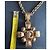 Collana pendente croce Chanel dorata D'oro - vista 6