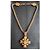 Collana pendente croce Chanel dorata D'oro - vista 7