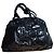 Séquoia Borsa a mano in pelle verniciata nera Nero