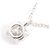 Tiffany & Co Tiffany PT950 Solitär-Diamant-Halskette Silber - Ansicht 4