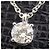 Tiffany & Co Tiffany PT950 Solitär-Diamant-Halskette Silber - Ansicht 8