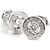 Bulgari Bvlgari 18K White Gold Bvlgari Bvlgari 1P Diamond Earrings Silvery
