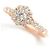 Autre Marque 750PG Ponte Vecchio Blumen-Diamantring Golden