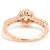Autre Marque 750PG Ponte Vecchio Blumen-Diamantring Golden - Ansicht 3