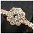 Autre Marque 750PG Ponte Vecchio Blumen-Diamantring Golden - Ansicht 9
