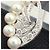 Collana in perle e diamanti con motivo piuma in oro bianco K14 Mikimoto Argento - vista 10