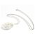 Collana in perle e diamanti con motivo piuma in oro bianco K14 Mikimoto Argento - vista 2