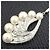Collana in perle e diamanti con motivo piuma in oro bianco K14 Mikimoto Argento - vista 8