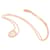 Van Cleef & Arpels 18K Pink Gold Perlee Small Diamond Necklace Golden  - view 3