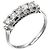 Autre Marque Pt900 Platin 5P Diamantring Silber