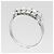 Autre Marque Pt900 Platin 5P Diamantring Silber - Ansicht 3