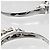 Autre Marque Pt900 Platin 5P Diamantring Silber - Ansicht 5