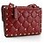 Borsa a Spalla in Pelle Rockstuds Valentino Garavani Rosso - vista 3
