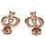 Autre Marque Orecchini in Oro Rosa K10 4℃ D'oro - vista 3