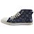 Hochschnittige Monogramm-Denim-Sneaker von Louis Vuitton Blau - Ansicht 2