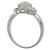 Autre Marque Pt900 Platin-Diamant Katzenauge-Ring Silber - Ansicht 3