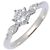 Autre Marque Pt900 Platin-Diamantring Silber
