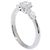 Autre Marque Pt900 Platin-Diamantring Silber - Ansicht 3