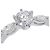 Autre Marque Pt900 Platin-Diamantring Silber - Ansicht 4