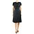 Marc Jacobs Abito midi in seta stampata nero e blu - taglia UK 8