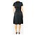 Marc Jacobs Abito midi in seta stampata nero e blu - taglia UK 8 - vista 2