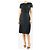 Marc Jacobs Abito midi in seta stampata nero e blu - taglia UK 8 - vista 3