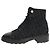 Chanel Botas de tweed negro - talla EU 38,5 (UK 5,5)