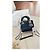 Borsa mini Lady Dior in pelle blu - vista 3