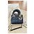 Borsa mini Lady Dior in pelle blu - vista 4