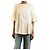 Stella Mc Cartney Top panelado a rayas crema y dorado - talla UK 8 Crudo