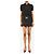 Versace Falda mini negra con cinturón - talla UK 8 Negro - vista 2