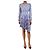 A.L.C Vestido midi plissado floral azul - tamanho 6