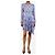 A.L.C Vestido midi plissado floral azul - tamanho 6 - vista 3