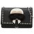 Borsa a catena con borchie Fendi Karlito Nero