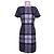 Vestido Barbour de lana gris a cuadros