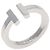 Tiffany & Co. T Square Ring aus 18K Weißgold Golden - Ansicht 2