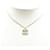 Collar Chanel Coco Mark Plata Blanco roto  - vista 3
