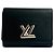 Twist Louis Vuitton schwarzes Epi-Leder Dreifach-Wallet