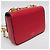 Mini borsa a spalla con catena a serpente Valentino Garavani Rosso - vista 8