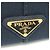 Tote Prada Canapa Damen Schultertasche aus Canvas Marineblau - Ansicht 11
