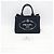Tote Prada Canapa Damen Schultertasche aus Canvas Marineblau - Ansicht 2