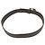 Ceinture Gucci à boucle entrelacée G Marron Marron foncé - vue 2