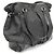 Borsa tote in nylon e pelle nera da donna Gucci 257290 Nero - vista 10