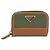 Prada RE-NYLON Münz-Kartenhalter Khaki Hellbraun