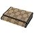 Portafoglio tri-fold da donna Gucci in tela GG e pelle Marrone Beige - vista 3