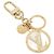 Portachiavi Louis Vuitton Charm LV Circle M68000 D'oro